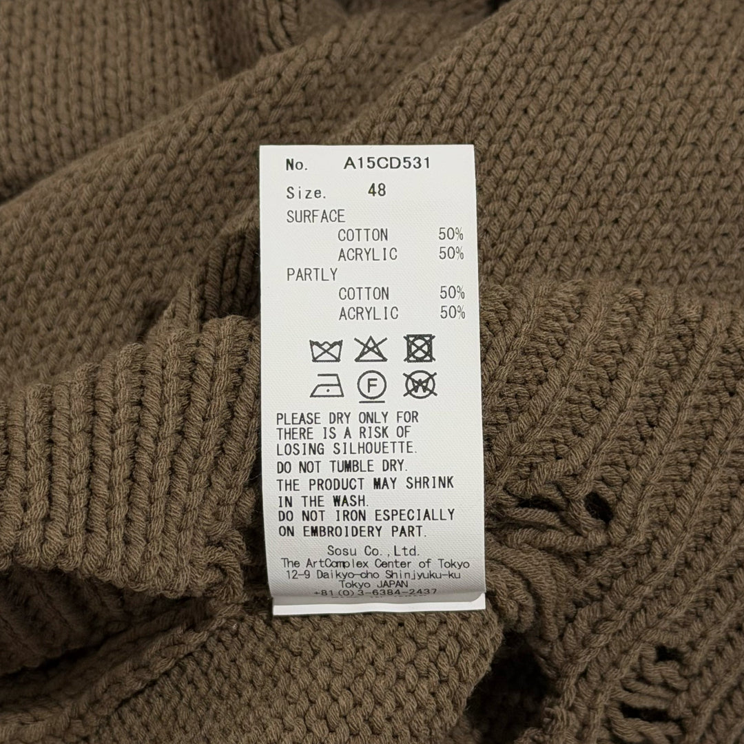 Shawl Layered Knit Cardigan