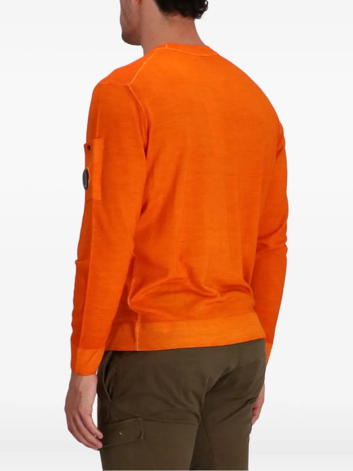 Merino Wool Crewneck Lens Sweater