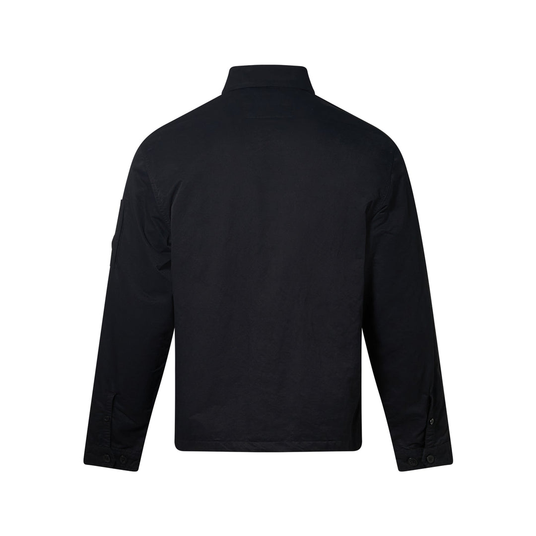 Diagonal Flatt Nylon Button Overshirt