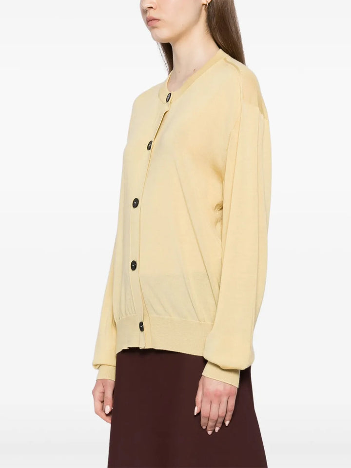 Superfine Crew Neck Cardigan