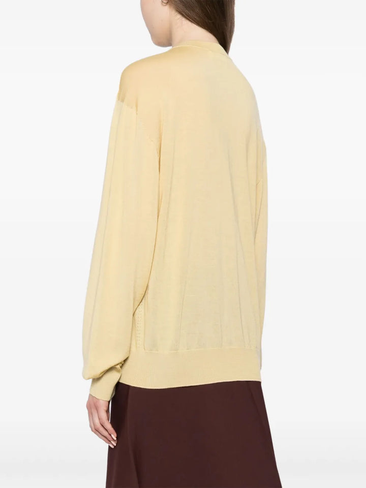 Superfine Crew Neck Cardigan