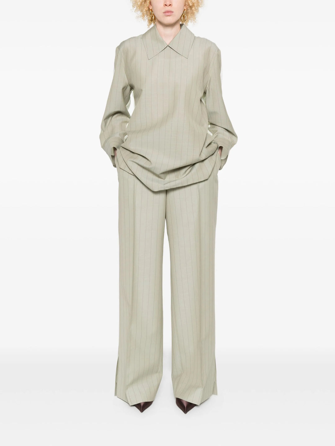 Pinstripe Blouse