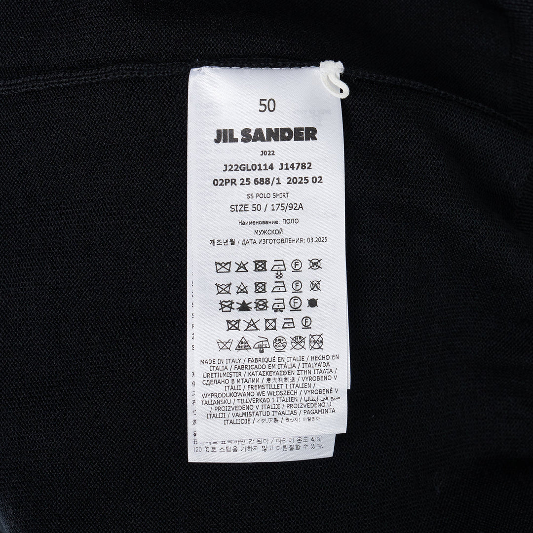 Fine Merino Knit Short Sleeve Polo Shirt