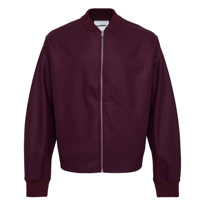 Wool Melton Zip Sweatshirt