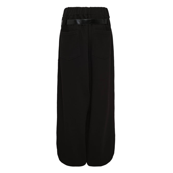 Detachable Logo Tag Belt Fasten Sweatpants