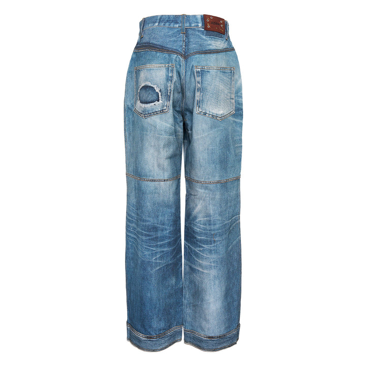 Unisex Custom-Like Printed Denim