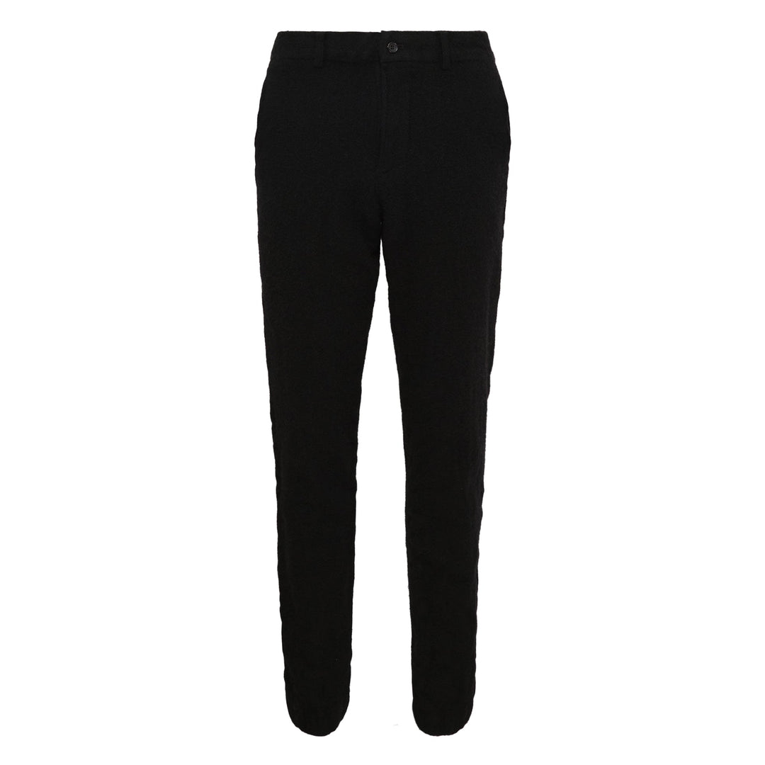 Wool Nylon Tweed Straight Pants