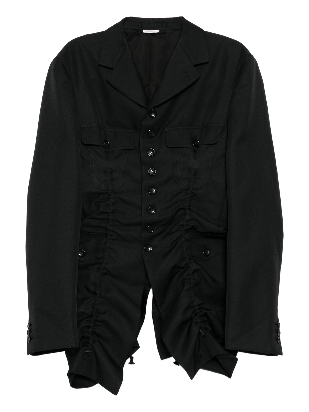 Polyester Gabardine Gathered Jacket