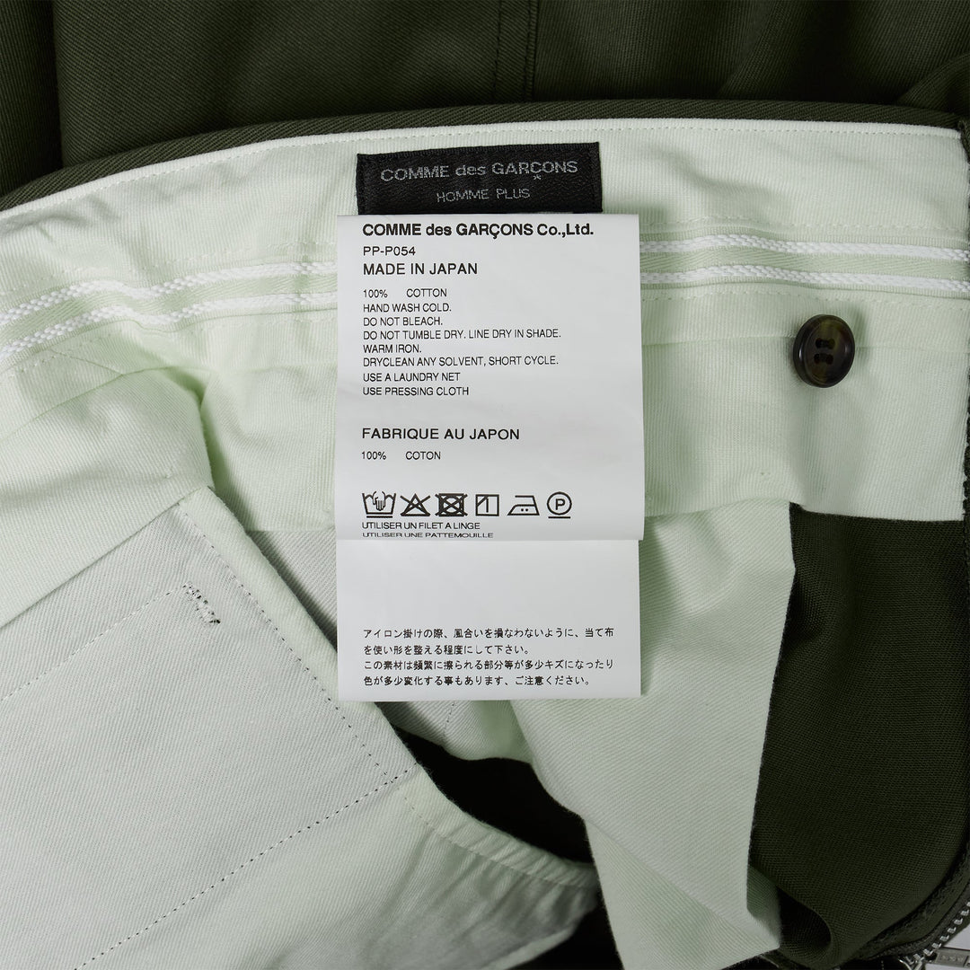 Cotton Chino Flared Pants