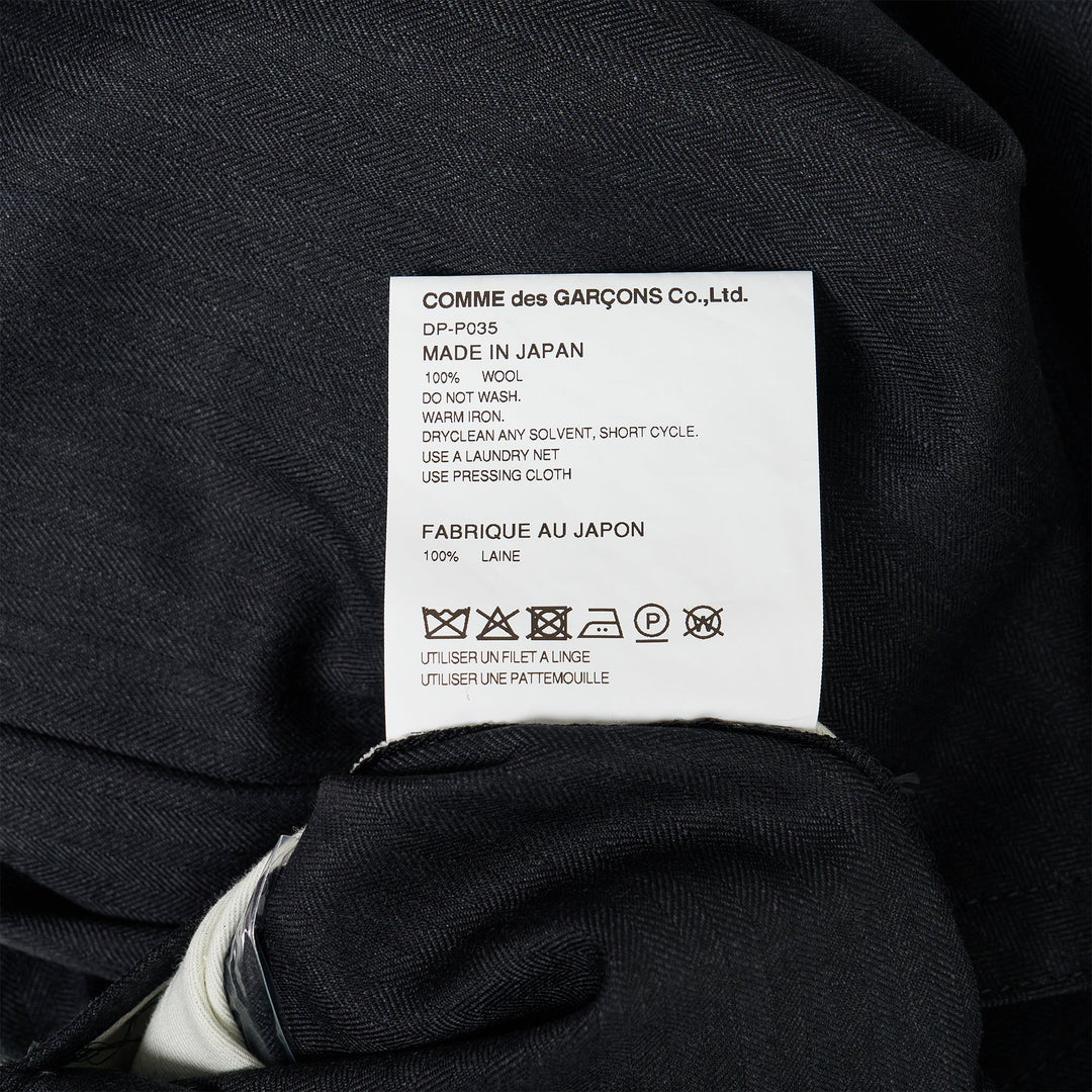Wool Herringbone Pants