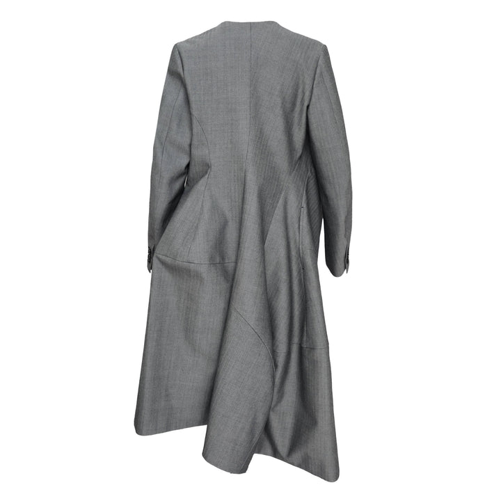 Wool Herringbone Hard Finishing Coat