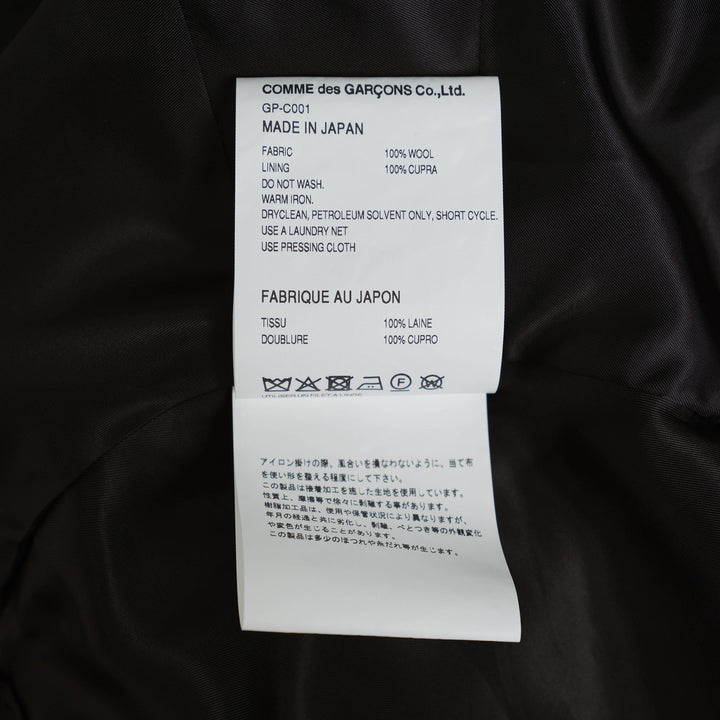 Wool Herringbone Hard Finishing Coat