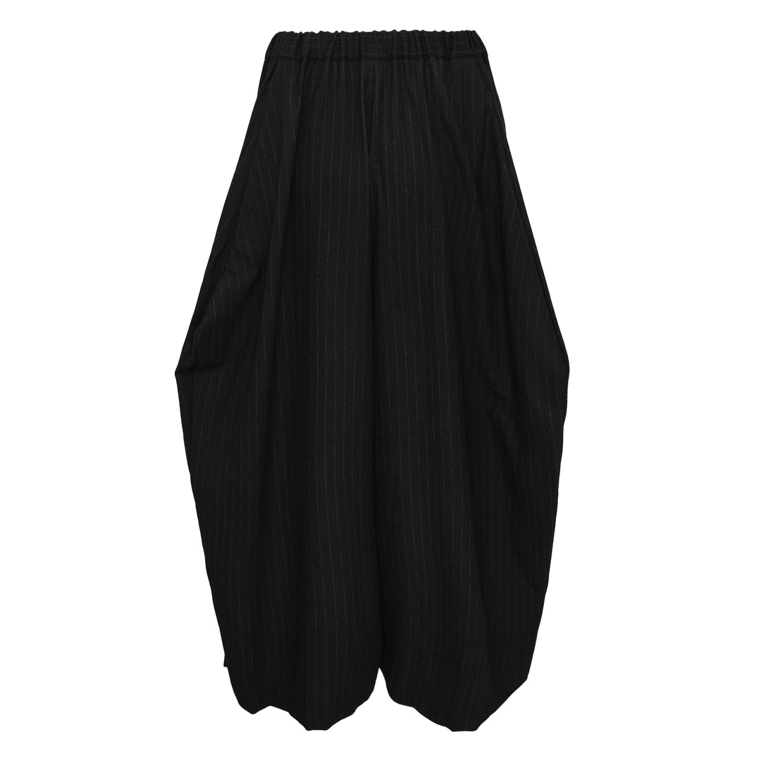 Wool Serge Medium Stripe Skirt