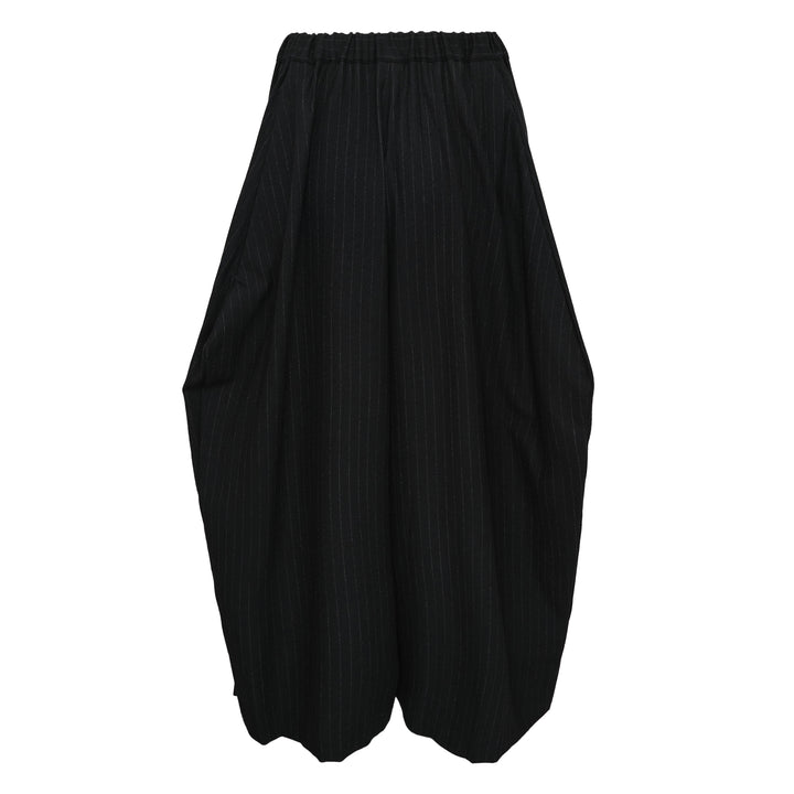 Wool Serge Medium Stripe Skirt