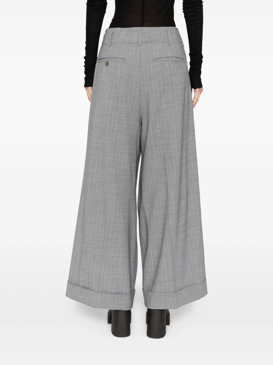 Wool Flared Pants