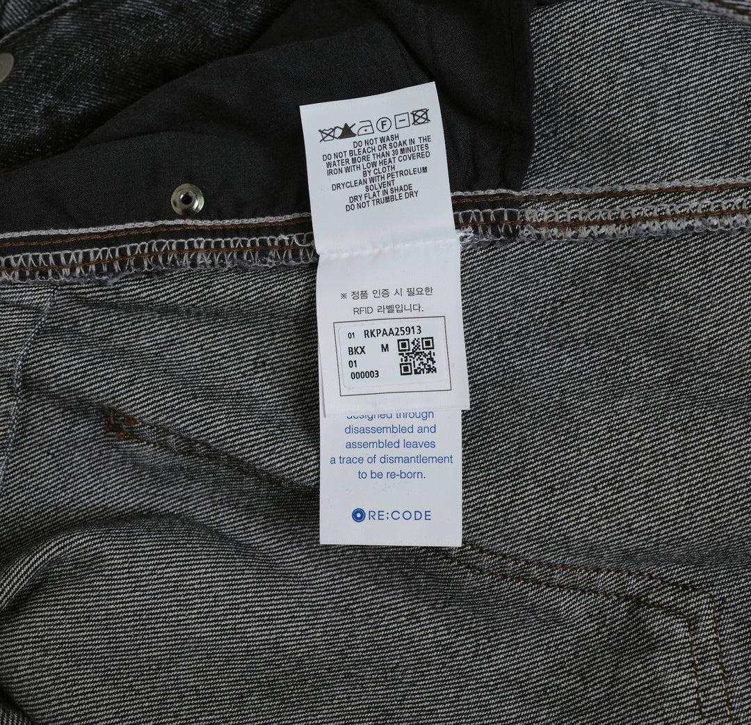 Waist Raw Edged Denim Pants