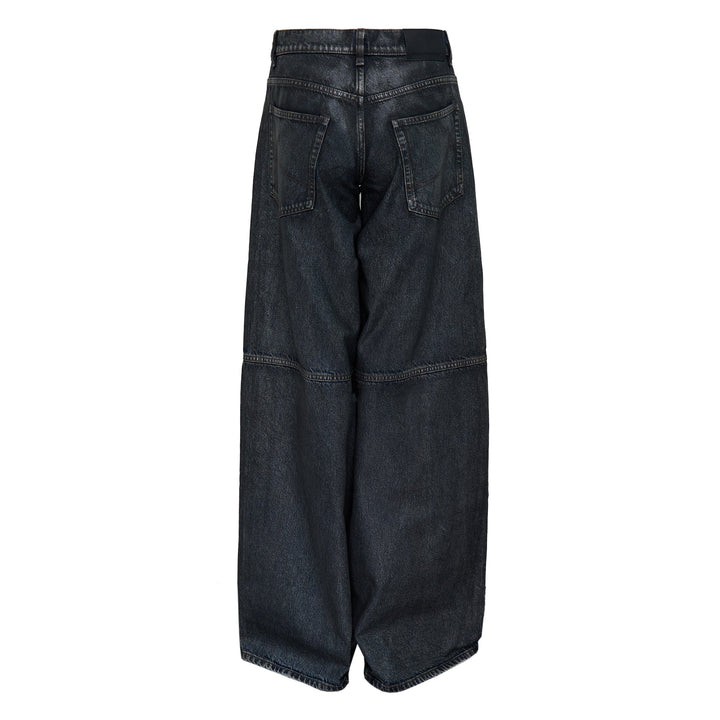 Aged Altermat Effect Wide Leg Jeans