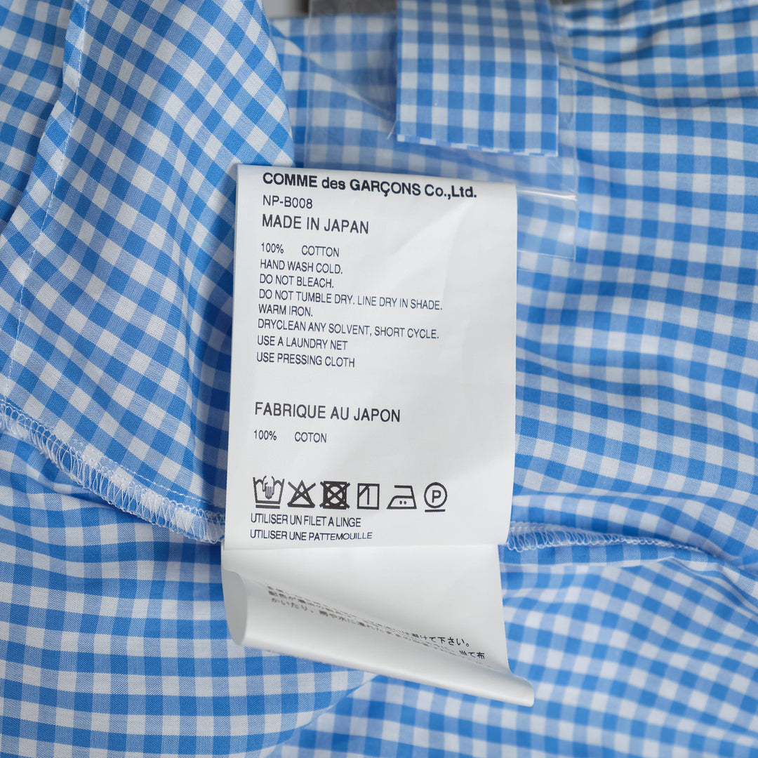 Double Collar Checked Blouse