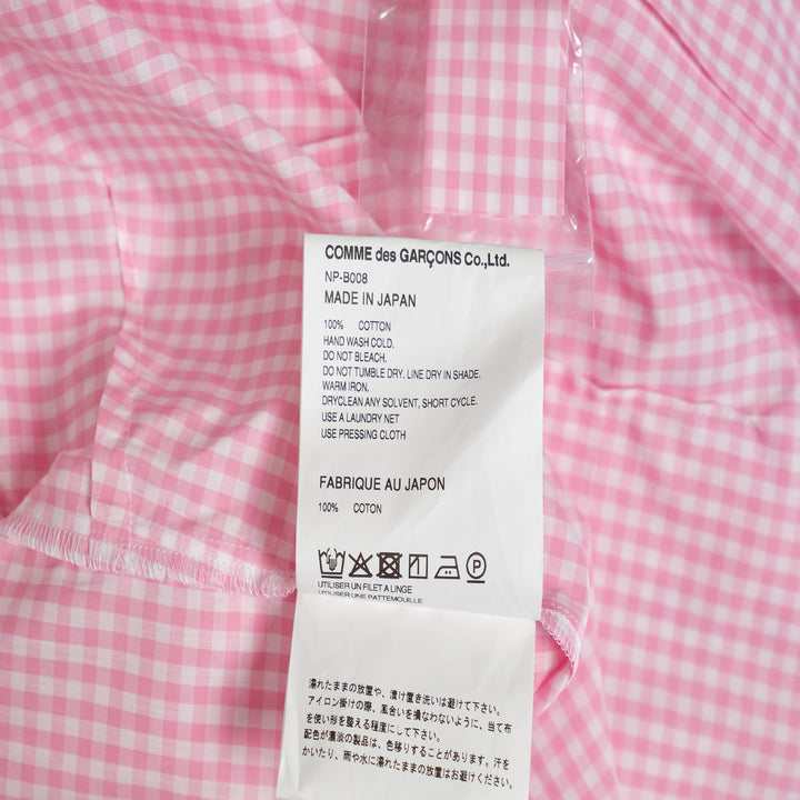 Double Collar Checked Blouse