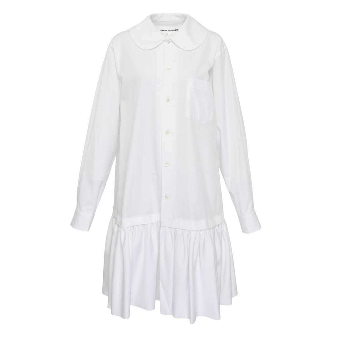 Frilled Hem Long Blouse