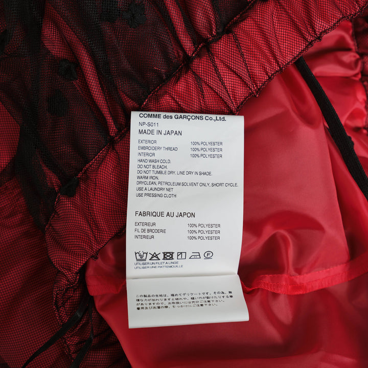 Flower Pattern Layered Skirt