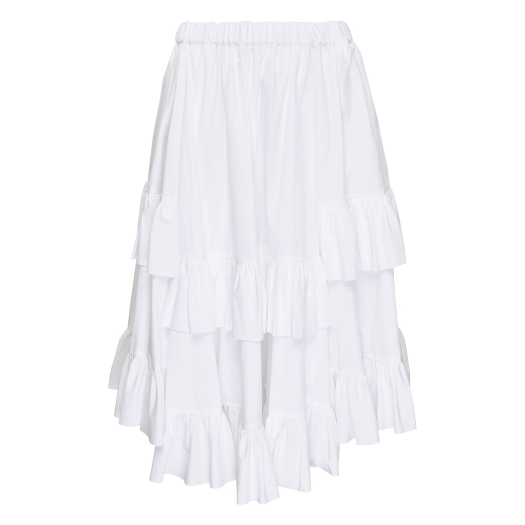 Teiban Ruffled Midi Skirt