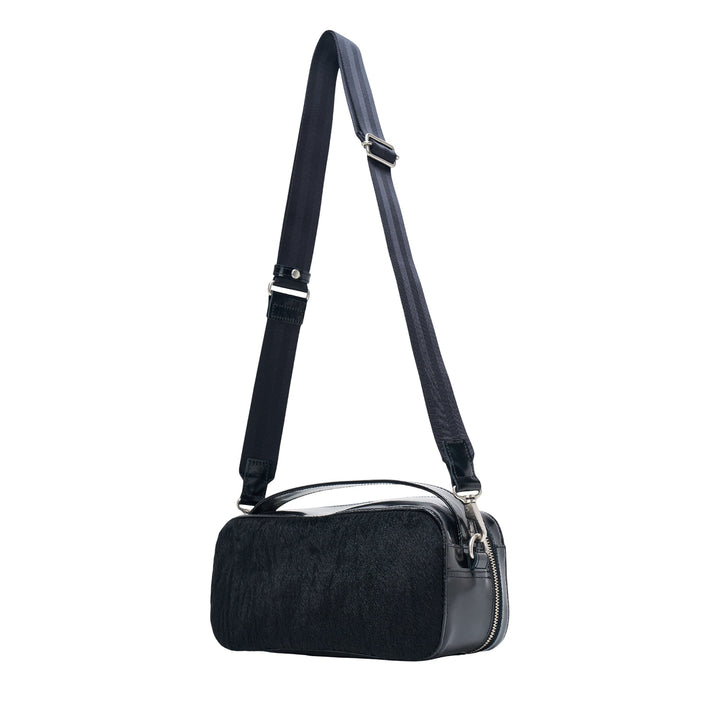 Glazed Leather Hairhide Crossbody