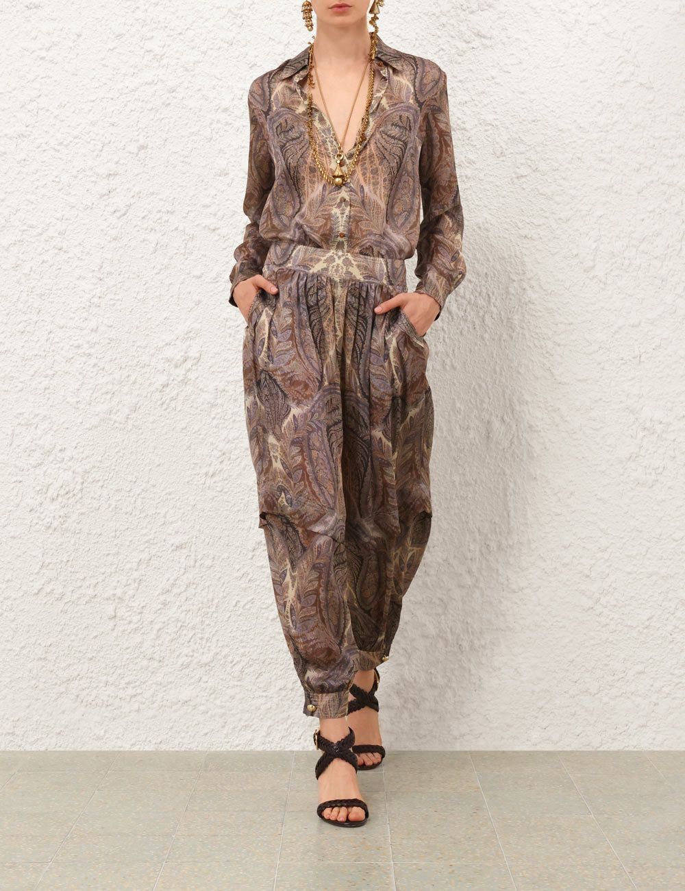 Hypnotic Silk Harem Pant