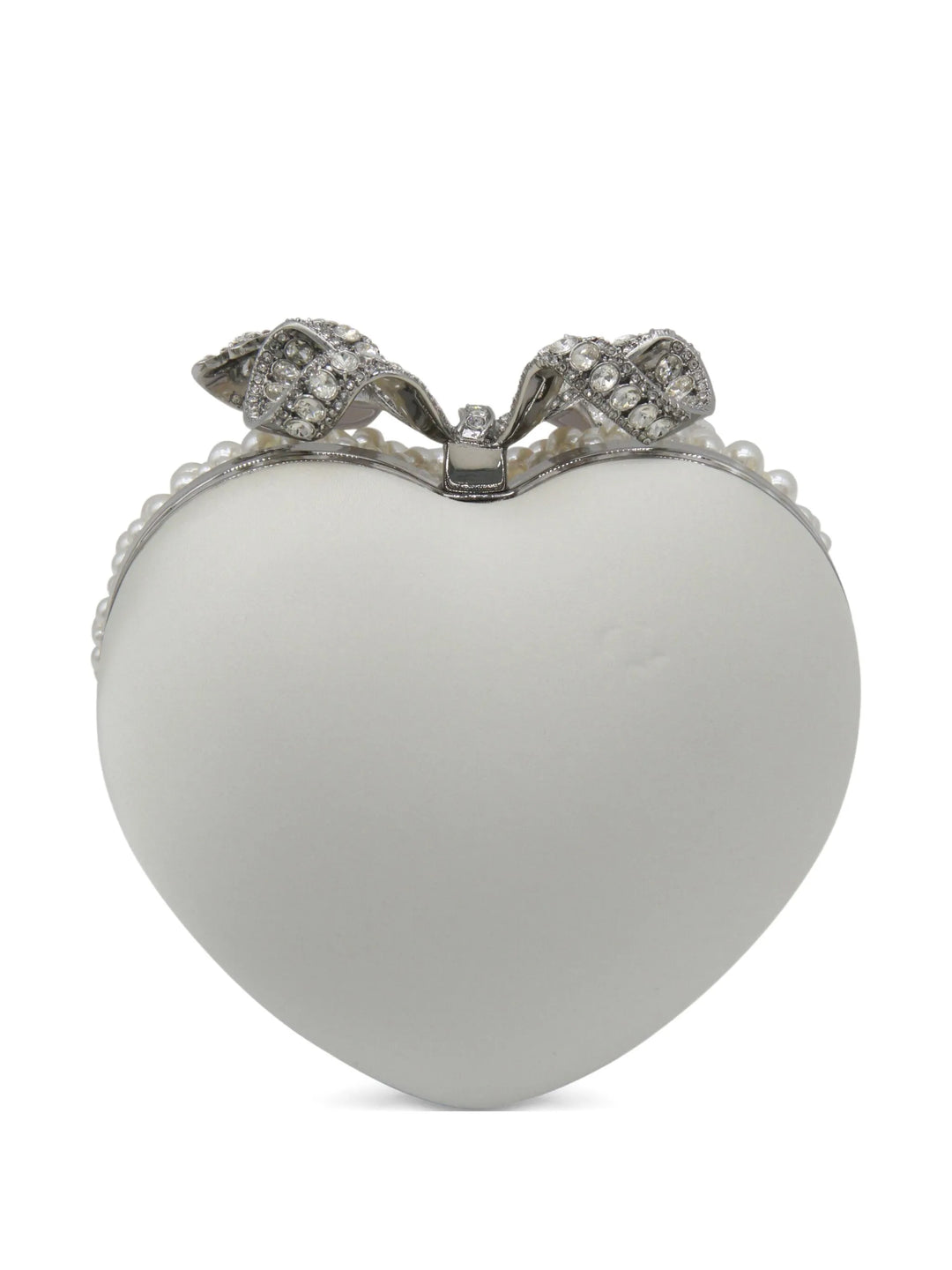 Pearl Heart Clutch Bag