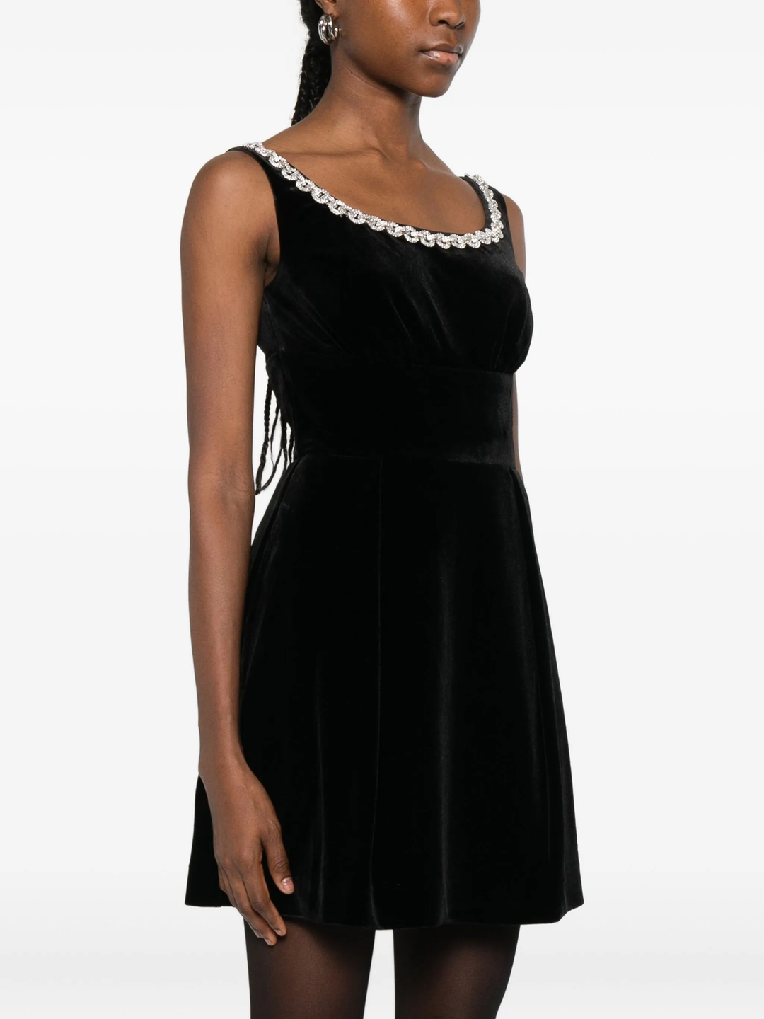 Black Velvet Mini Dress