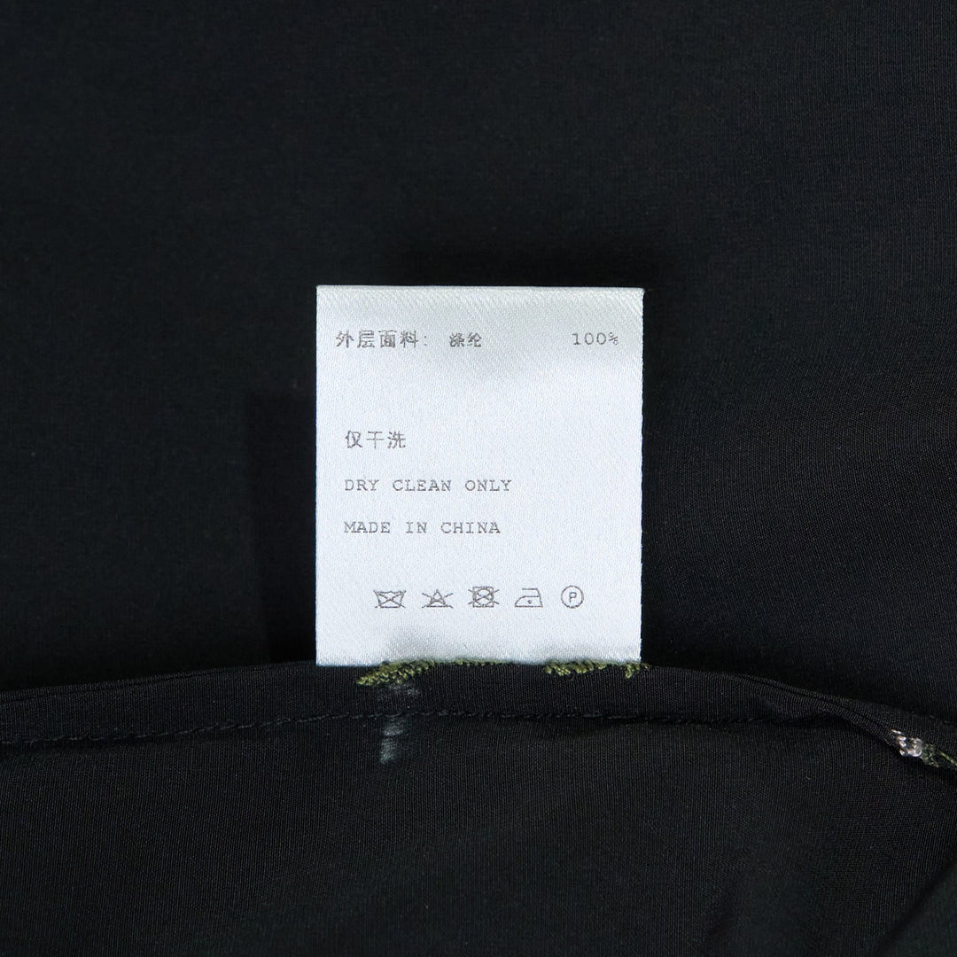 Black Roses Embroidery Long Dress