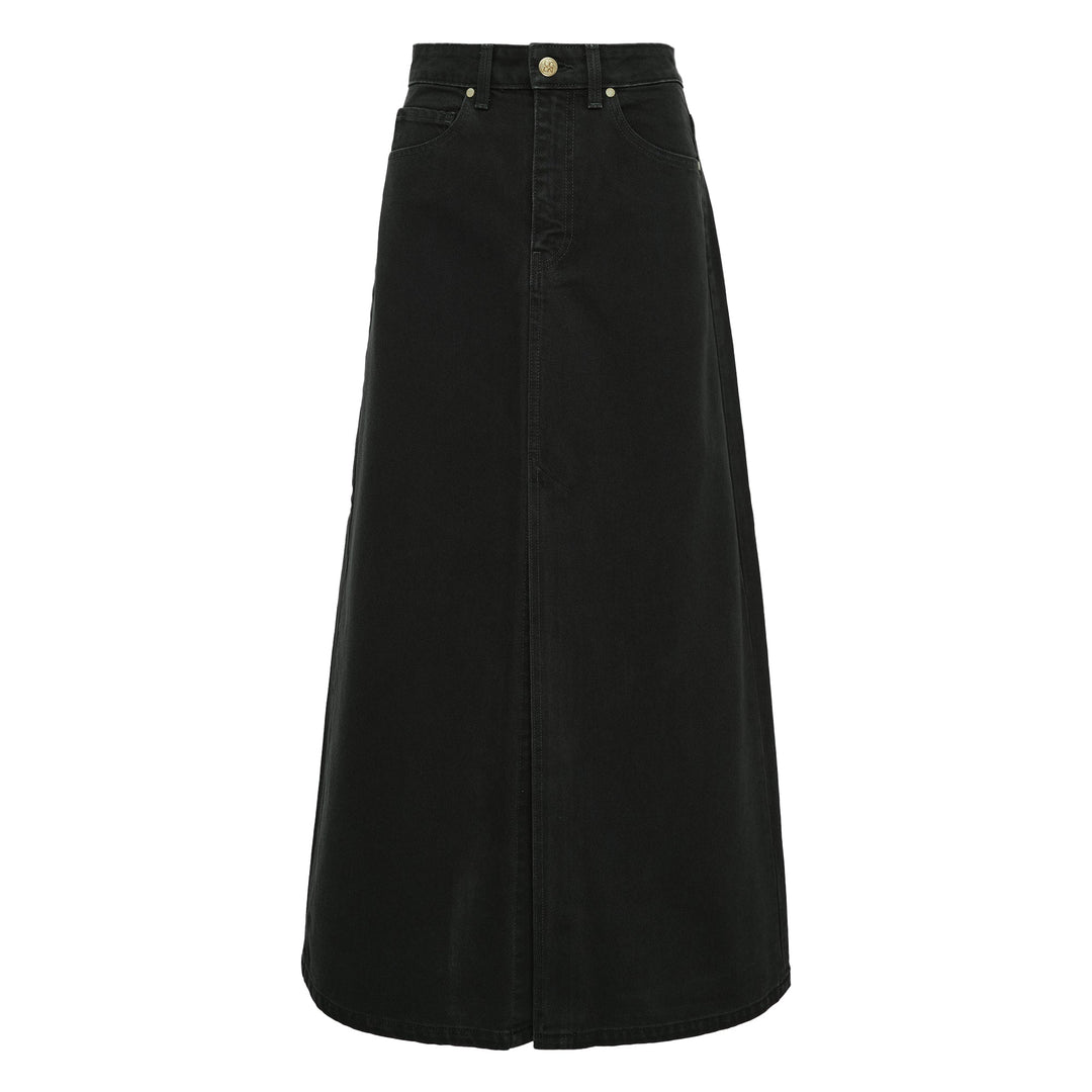 The Anais Denim Mid Rise Maxi Skirt