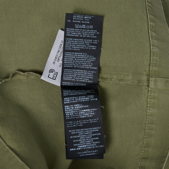 Military Patch Zipped Shirt