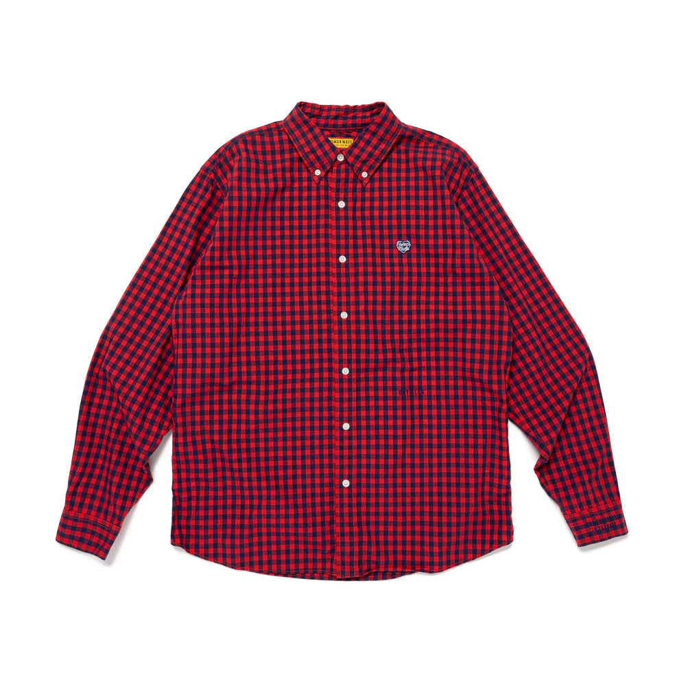 Gingham Check Button Down Shirt