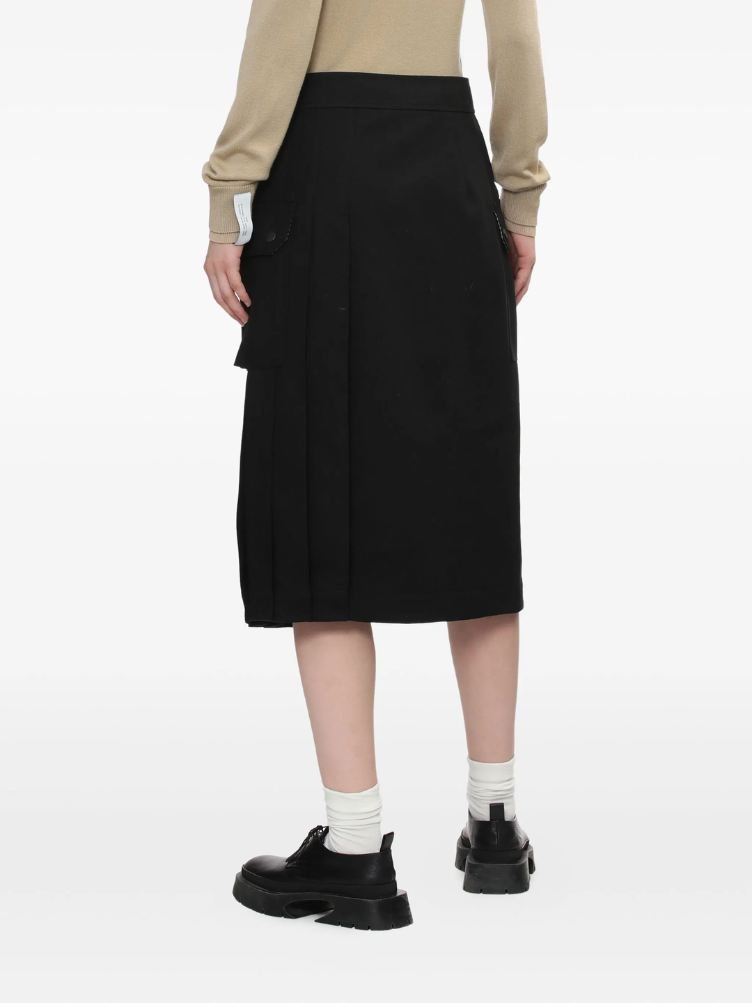 Pleated Utility Skirt
