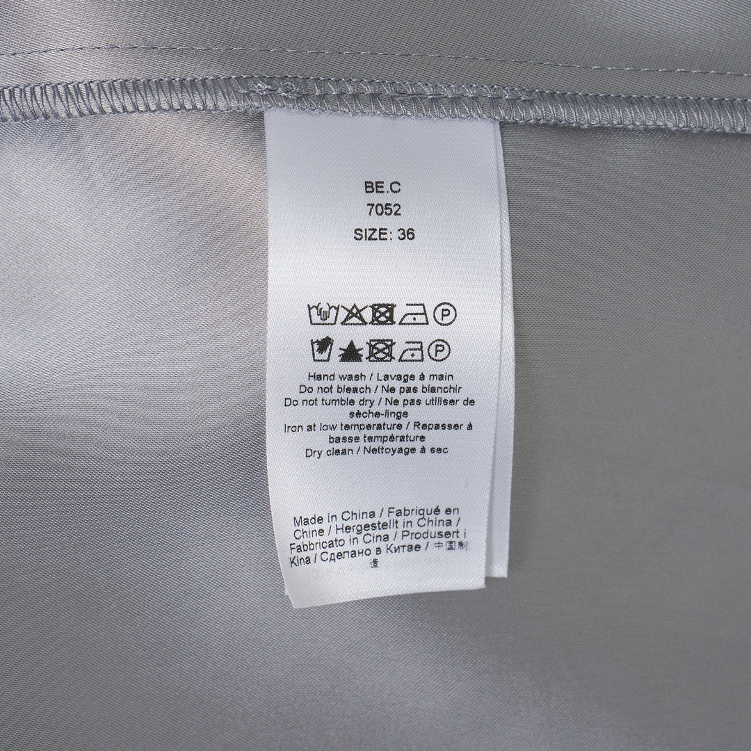 Double Viscose Satin Long Sleevs Top