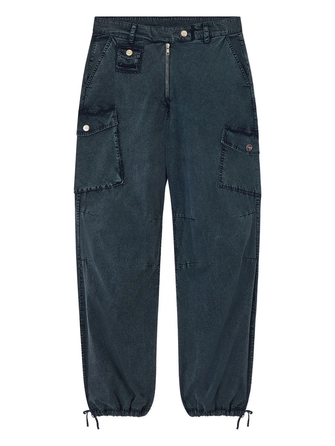 Washed Stretched Cotton Pants