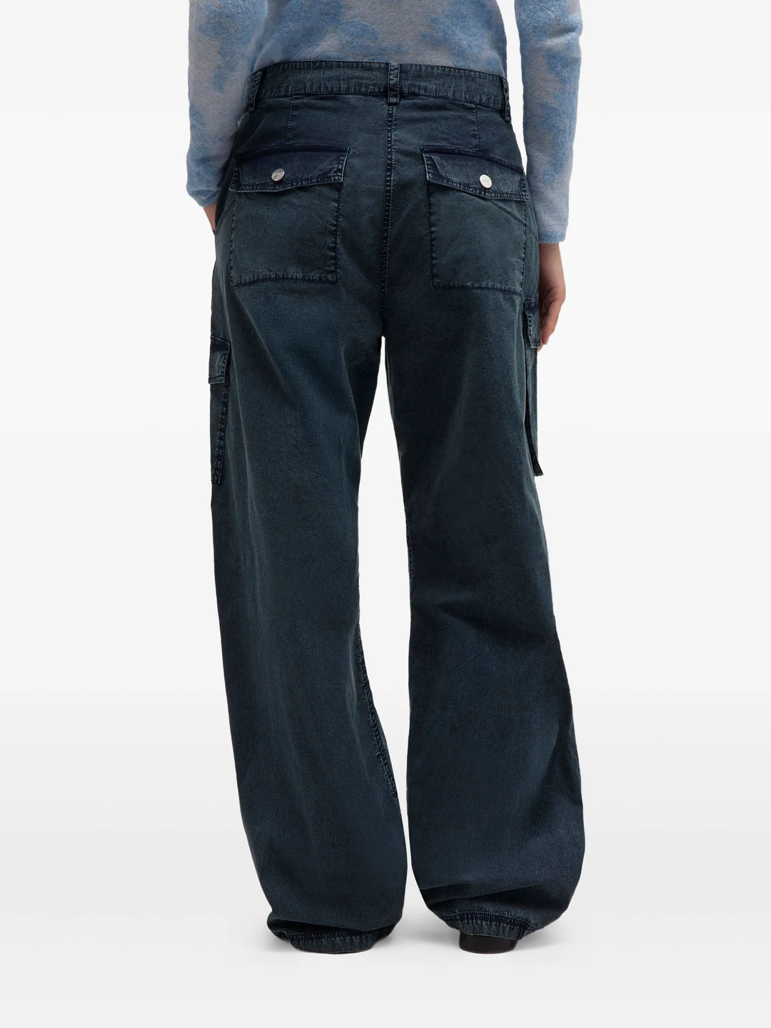 Washed Stretched Cotton Pants