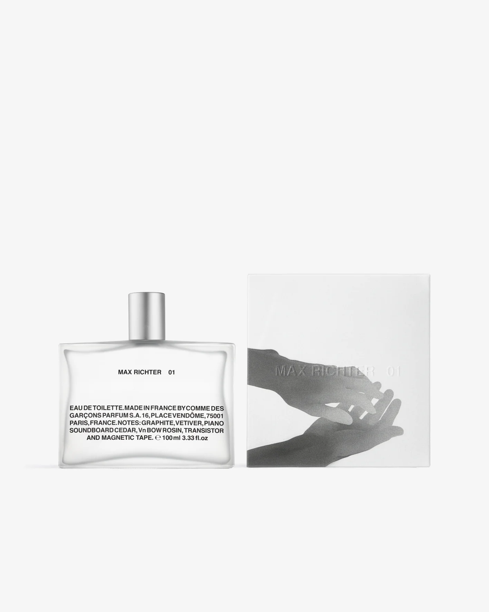 Comme des Garçons Parfums Max Richter 01 Eau de Toilette 100ml frosted glass bottle with matte silver cap