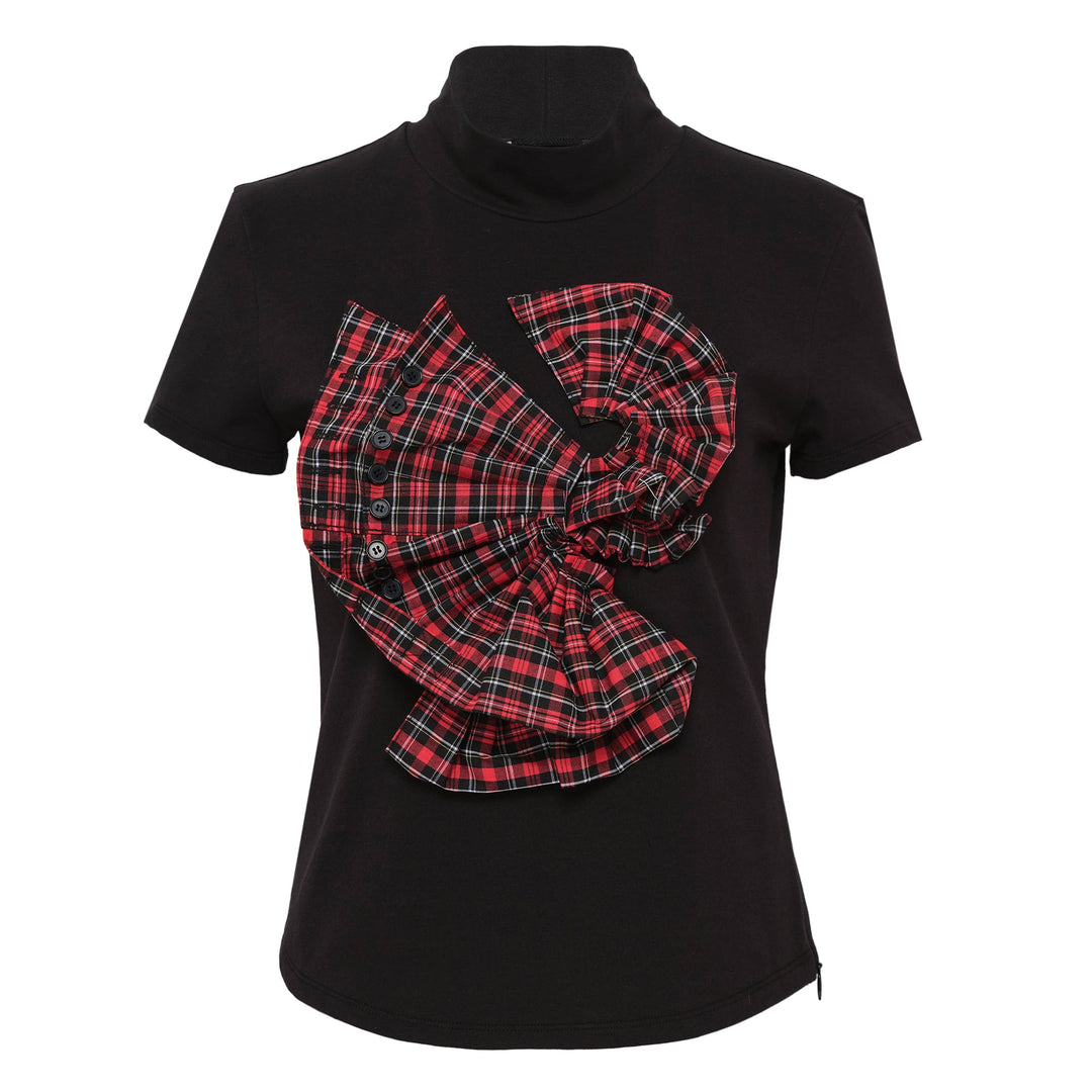 Cuffes Detail Jersey Tee