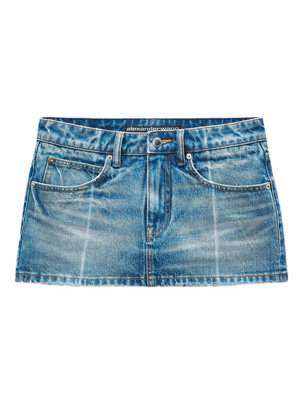 Skort With Faded Fold Lines