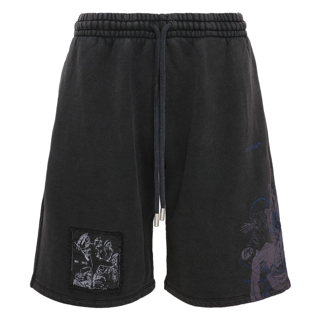 Faded Painting Skate Sweatshorts