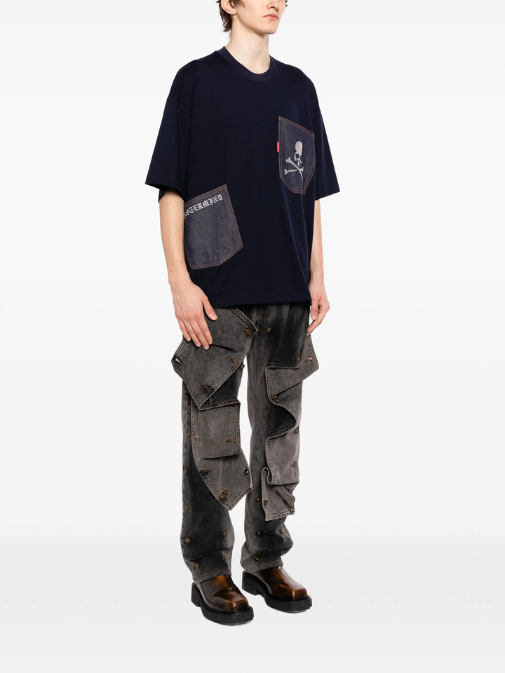 Boxy Fit Denim Pocket Tee