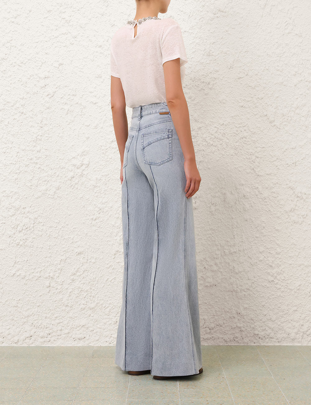 Denim Wide Leg Jeans