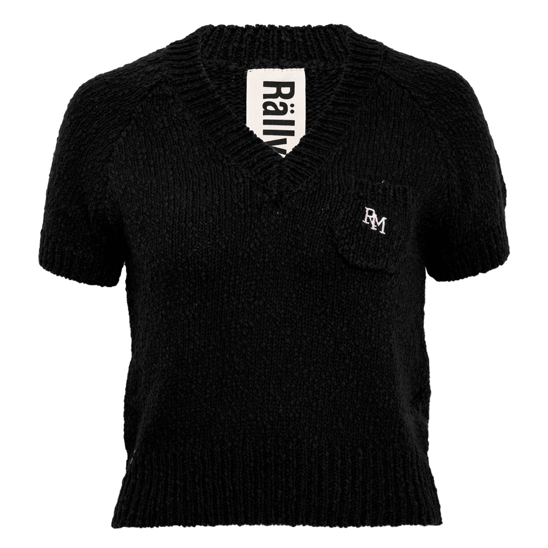 V-Neck Knitted Crop Top