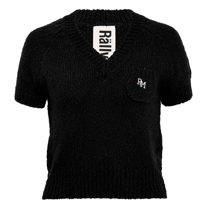 V-Neck Knitted Crop Top