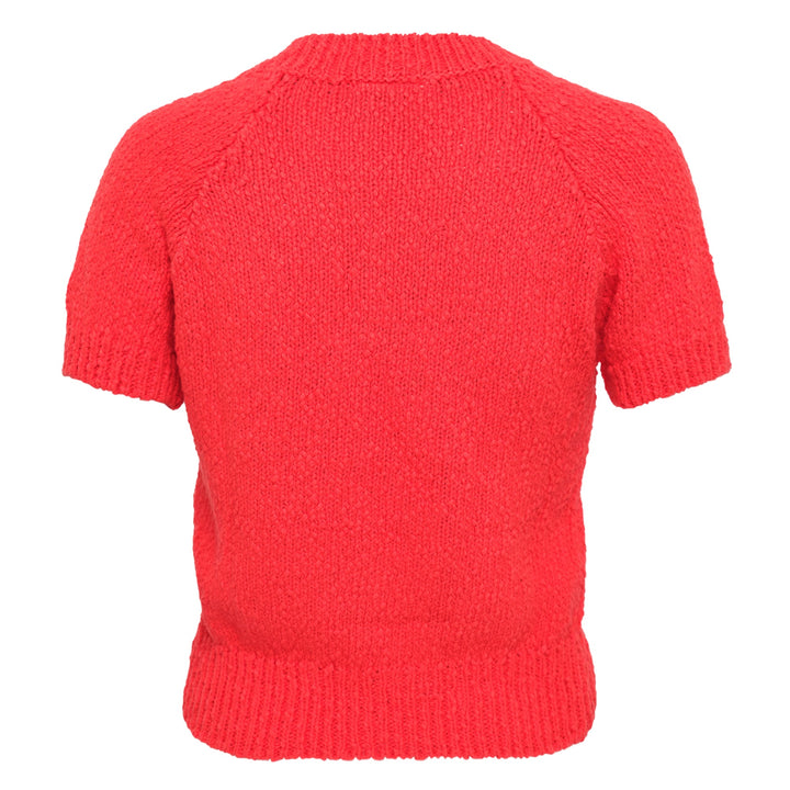 V-Neck Knitted Crop Top