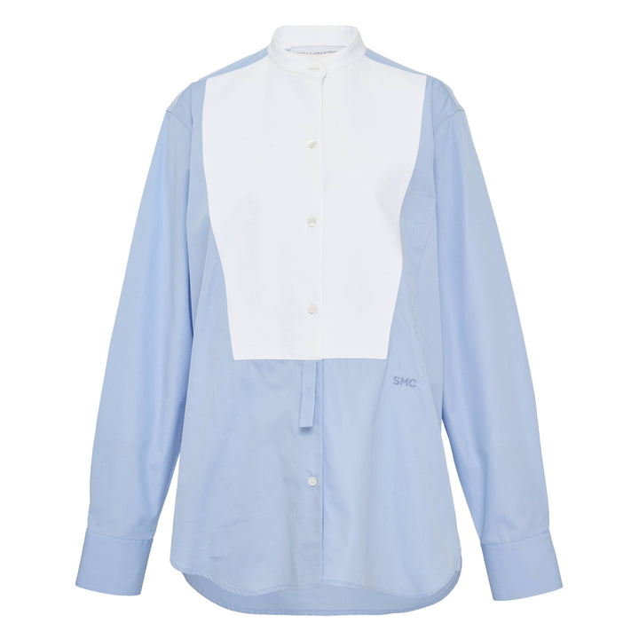 Cotton Poplin Mixed Shirt