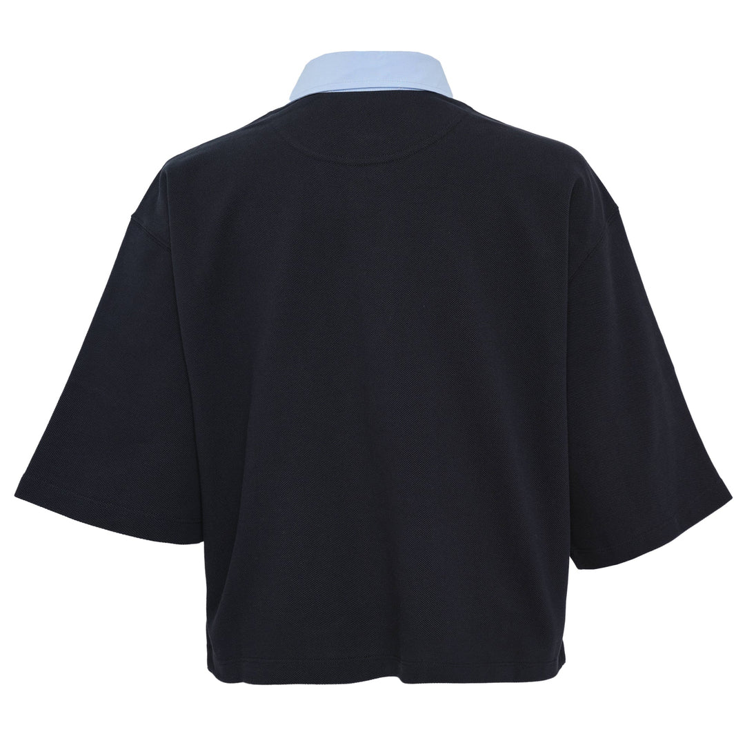 Piquet Polo Cropped T-Shirt