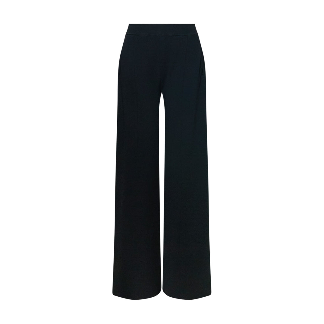 Compact Knit Straight Trousers